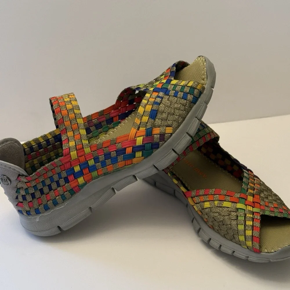 Bernie Mev Comfi Bronze Multi Comfort Shoe Womens 37 Size 6 New - Picture 9 of 10
